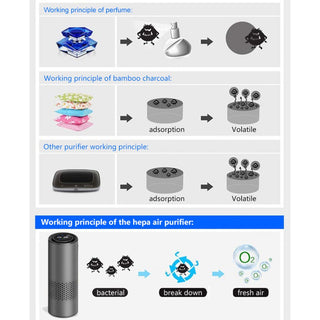 Compact smart air purifier fitting perfectly in car cup holders.