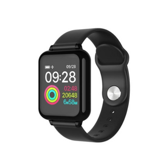 "The B57 color screen smart sports watch, compatible with Apple devices. Track your fitness and stay connected with this sleek and functional smartwatch."