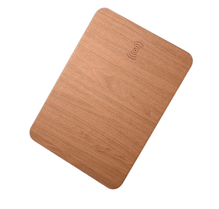Alternative image text for the "Wooden Wireless Charger" could be:  "A minimalist wooden wireless charger for smartphones. The charger features a natural wood finish and a compact design. Keep your phone powered up in style with this elegant accessory."