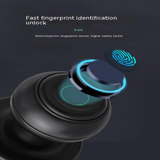 Smart Fingerprint Door Lock (Black/Silver). Keyless & key access. Modern design, easy install. Ideal for homes & B&Bs. Fingerprint, Bluetooth (check compatibility).