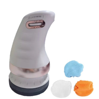 Handheld electric fat pushing massager with ergonomic design and white finish, perfect for reducing fat and cellulite 3 of 5