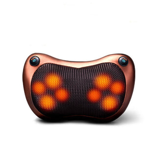 Deluxe electric infrared heating neck and body massage pillow with kneading action for car and home use 4 of 13