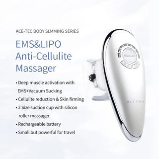 Electric anti-cellulite EMS vacuum massage suction cup massager with large and small suction cups, tweezers, and multiple speed settings for customizable treatments 4 of 10