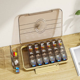 Moisture-Proof Pill Organizer - Multi-Compartment Medicine Storage Box