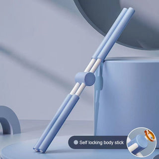Positive Cross Body Stick for self-massage and stretching, featuring a stainless steel and foam construction with a unique cross-body design to target back, shoulders, and hips 6 of 8