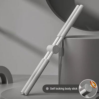 Positive Cross Body Stick for self-massage and stretching, featuring a stainless steel and foam construction with a unique cross-body design to target back, shoulders, and hips 8 of 8