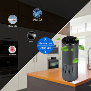 Advanced air filtration system with negative ion purification.