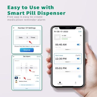 Smart Pill Box with Bluetooth: Intelligent medicine reminder and tracker for improved medication adherence and health 4 of 5