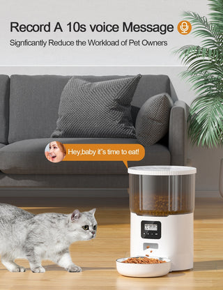 Smart WiFi 4L Automatic Pet Feeder: App-controlled, portion control for cats and dogs, ensuring timely and precise feeding 2 of 10