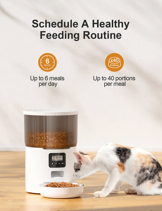 Smart WiFi 4L Automatic Pet Feeder: App-controlled, portion control for cats and dogs, ensuring timely and precise feeding 4 of 10