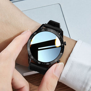 "A multifunctional smartwatch designed for men, offering a range of features for fitness tracking and connectivity. Stay stylish and tech-savvy with this versatile wearable device."