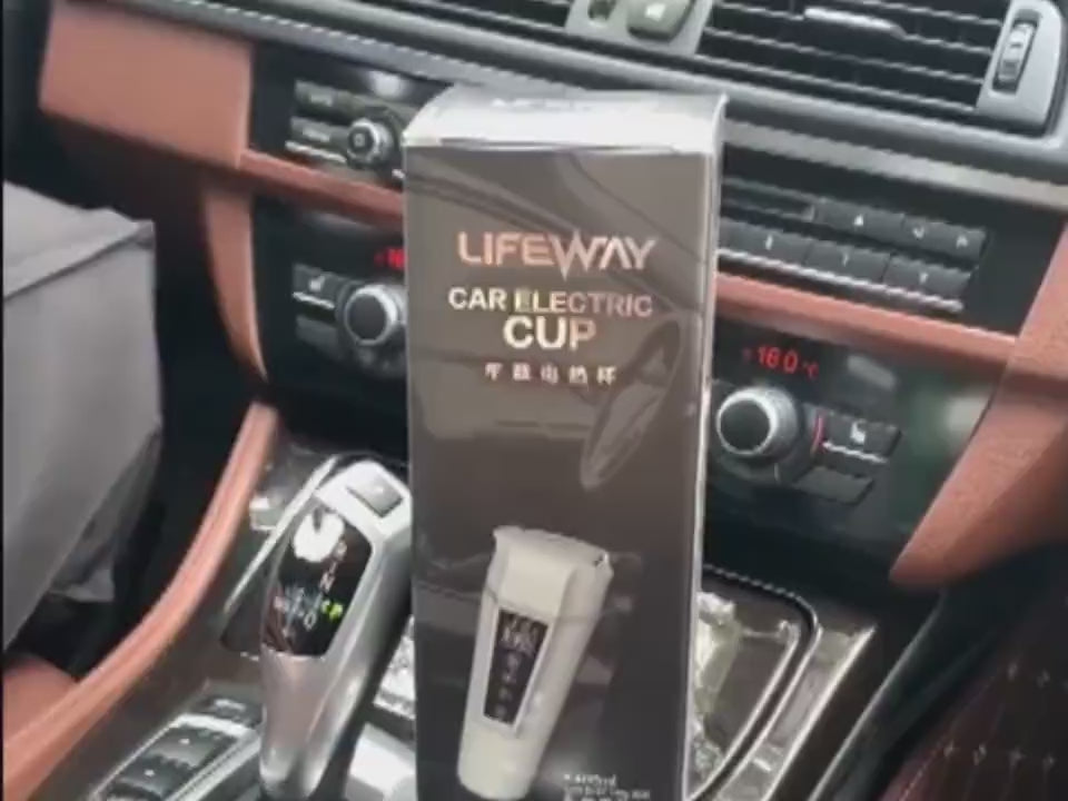 Smart Electric Car Mug with digital touch display, showing temperature control and 400ml capacity for on-the-go drink heating  3 of 11
